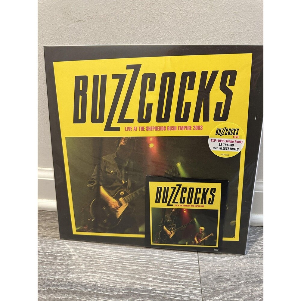 Buzzcocks Vinyl 2LP+ DVD Live Punk SECDLP316 2003 Record 33RPM sealed